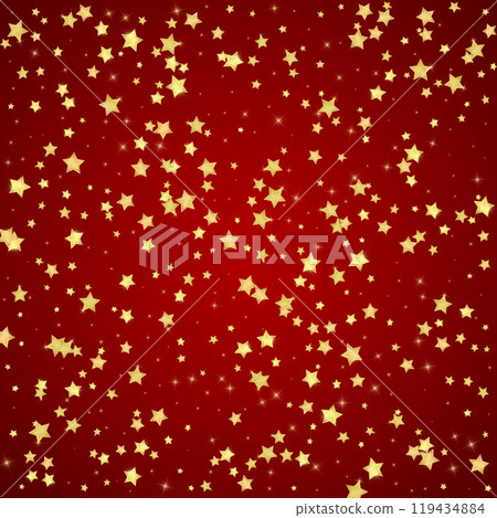 Magic stars vector overlay.  Gold stars scattered 119434884