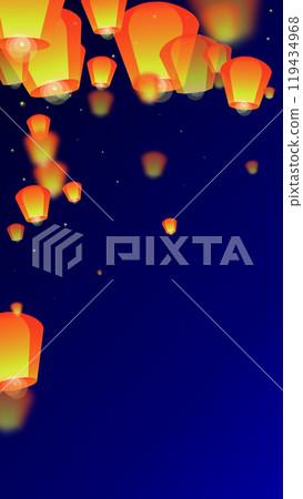 Yi peng festival card. 119434968