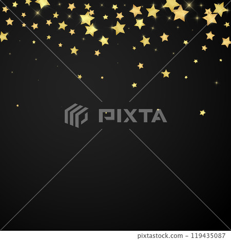 Magic stars vector overlay. Gold stars scattered Magic stars vector overlay. Gold stars scattered 119435087
