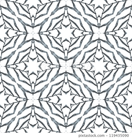 Ethnic hand painted pattern. Black and white Ethnic hand painted pattern. Black and white 119435090