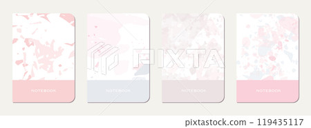 Notepad cover design. Terrazzo abstract 119435117