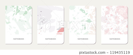 Notebook cover design. Terrazzo abstract 119435119