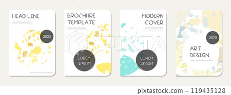Notepad cover design. Terrazzo abstract Notepad cover design. Terrazzo abstract 119435128