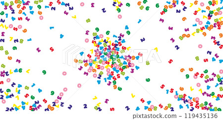 Scattered letters of latin alphabet. Colorful Scattered letters of latin alphabet. Colorful 119435136