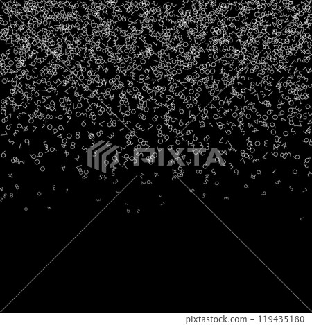 Scattered letters of latin alphabet. Colorful 119435180