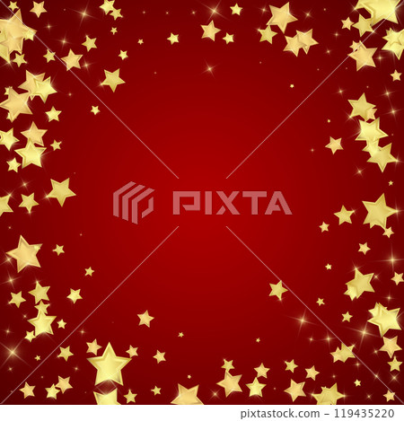 Magic stars vector overlay.  Gold stars scattered 119435220