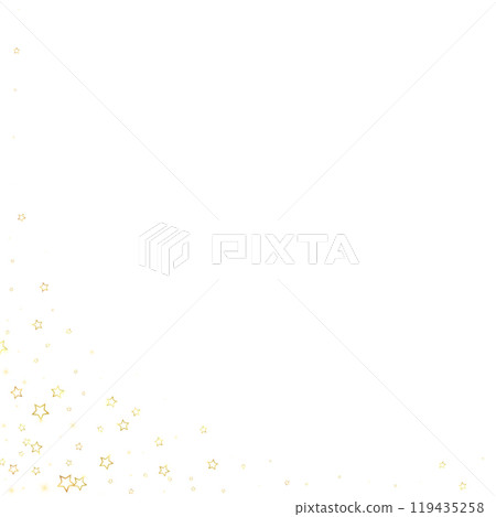 Gold sparkling star confetti. Gold sparkling star confetti. 119435258