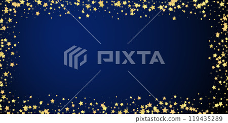 Magic stars vector overlay.  Gold stars scattered 119435289