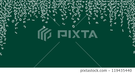 Flying latin letters. Colorful childish scattered 119435440