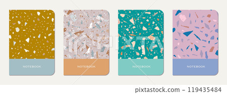 Notebook cover design. Terrazzo abstract 119435484