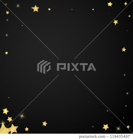 Magic stars vector overlay.  Gold stars scattered 119435497
