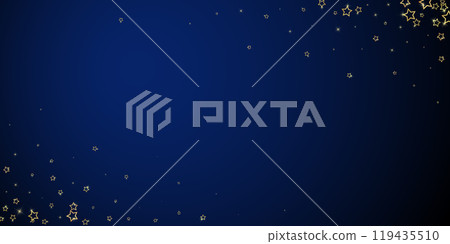 Christmas spirit. Scattered falling stars. 119435510