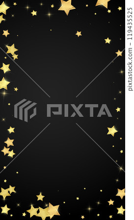 Magic stars vector overlay.  Gold stars scattered 119435525