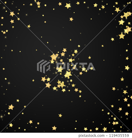 Magic stars vector overlay.  Gold stars scattered 119435559