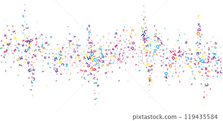 School notebook cover. Colorful childish floating 119435584