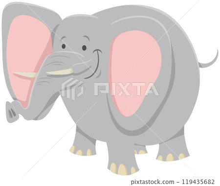 cartoon elephant funny animal character cartoon elephant funny animal character 119435682