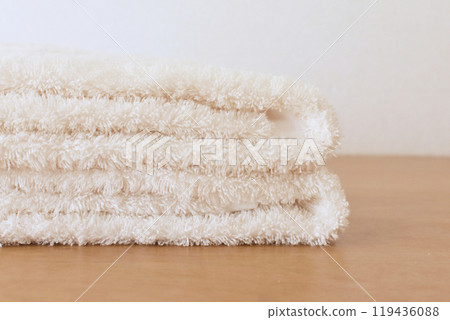 Fluffy towel texture 119436088