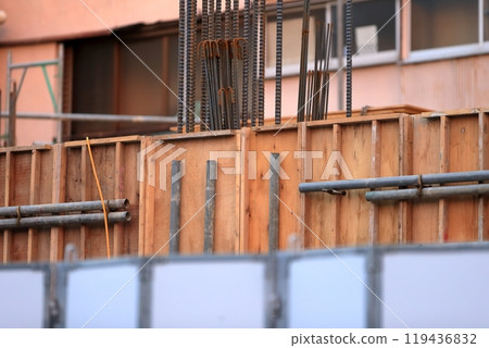 建築工地（一樓架設模板）圖片 119436832