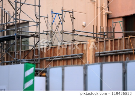 建築工地（一樓架設模板）圖片 119436833