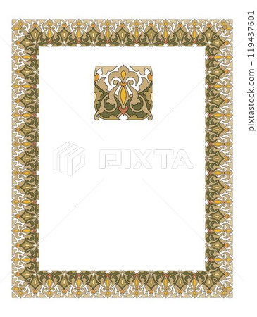 Vintage traditional realistic black and color frames set on white background isolated vector illustration Vintage traditional realistic black and color frames set on white background isolated vector illustration 119437601