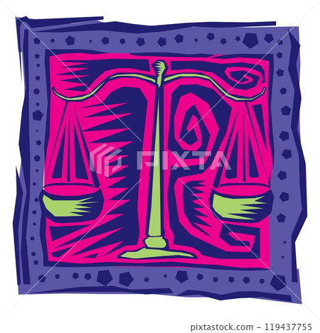 Zodiac astrology symbol curved antique ornament element vintage card on background set vector illustration. Zodiac astrology symbol curved antique ornament element vintage card on background set vector illustration. 119437755