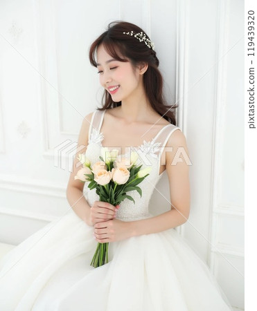 portrait of a beautiful bride portrait of a beautiful bride 119439320