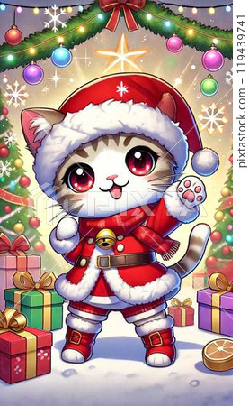 貓咪與聖誕禮物 119439741