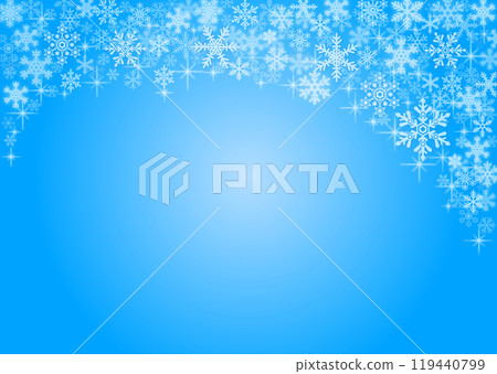 Snow crystal background material 119440799