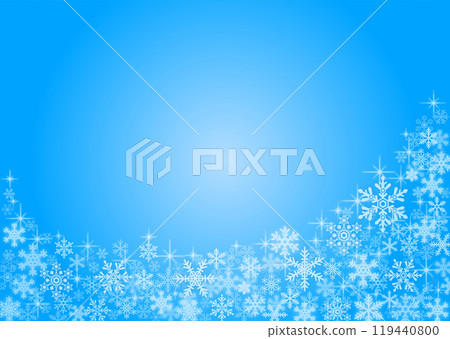 Snow crystal background material 119440800