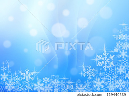 Snow crystal background material Snow crystal background material 119440889