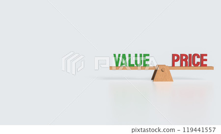 The price and value text for Business concept 3d rendering. The price and value text for Business concept 3d rendering. 119441557
