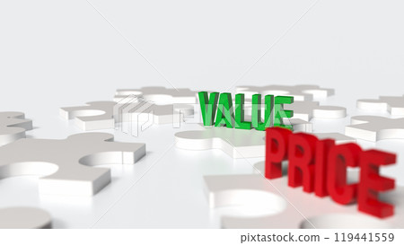 The price and value text for Business concept 3d rendering. The price and value text for Business concept 3d rendering. 119441559
