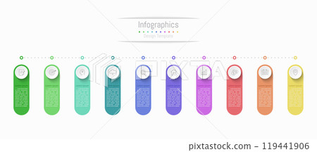 Infographic 3 options design elements for your business data. Vector Illustration. 119441906