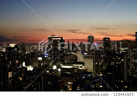 黃昏大阪、日落大阪、魔法時刻大阪、大阪中央區、大阪、大阪灣日落 119441925