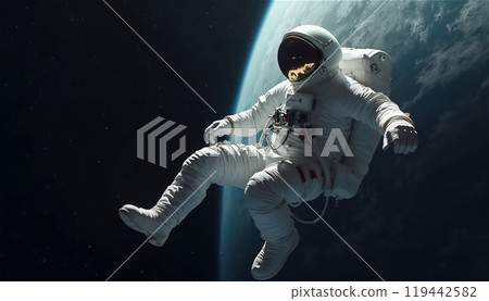 Astronaut seen from space Spacewalk 119442582
