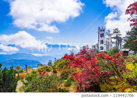 [Nagano Prefecture] Kiso-Ontake Ropeway: Ontake Shrine at Iimori Kogen Station 119442706