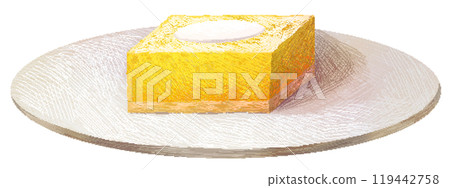 Lemon squares in pixel art style 119442758