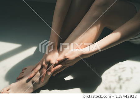 Foot care for young women Foot care for young women 119442928