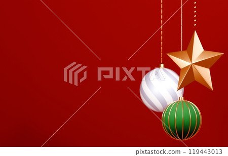 3D material_Christmas ornaments 119443013