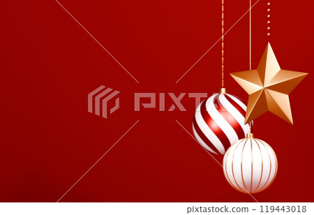 3D material_Christmas ornaments 119443018