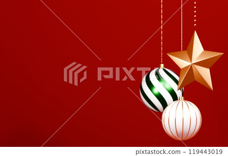 3D material_Christmas ornaments 119443019