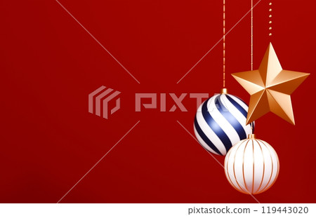 3D material_Christmas ornaments 119443020