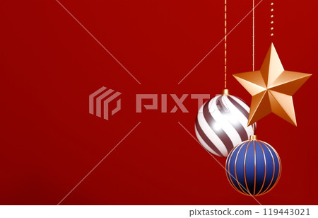 3D material_Christmas ornaments 119443021