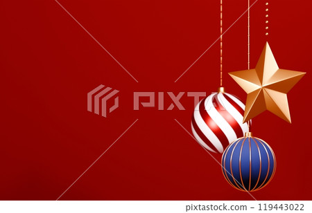 3D material_Christmas ornaments 3D material_Christmas ornaments 119443022