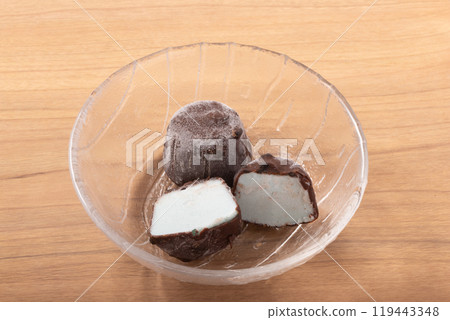 Chocolate mint ice cream Chocolate mint ice cream 119443348
