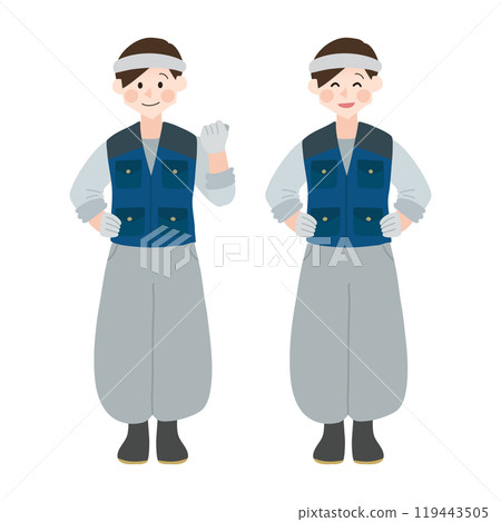 女木匠手繪向量圖 女木匠手繪向量圖 119443505