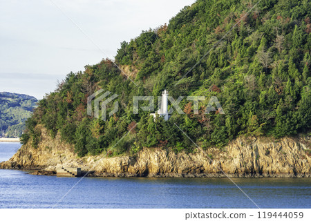 Kojima Bay, Yonezaki Lighthouse in Kogushi, Okayama City, Okayama Prefecture Kojima Bay, Yonezaki Lighthouse in Kogushi, Okayama City, Okayama Prefecture 119444059