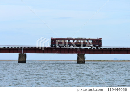 From the left bank of the Yura River on the Kyoto Tango Railway 119444066