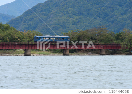 From the left bank of the Yura River on the Kyoto Tango Railway From the left bank of the Yura River on the Kyoto Tango Railway 119444068