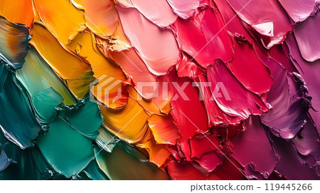 Vibrant Abstract Palette Knife Painting with Thick Textured Strokes_11 119445266